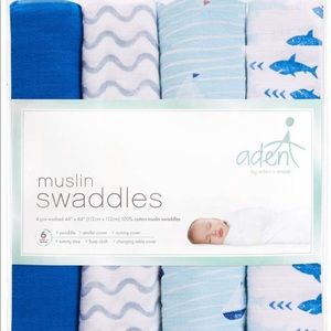 Aden + Anais swaddle blankets set of 4